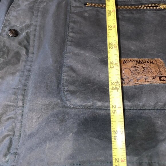 Australian Stockmans Oilskins Feathertop Vest Mens XL Brown Lined Utility Chore - Picture 9 of 10